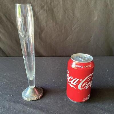 LOT#E169: Weighted Sterling Bud Vase