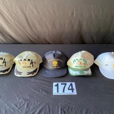LOT#E174: Assorted Masonic Hats Lot #1