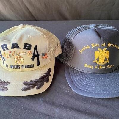 LOT#E174: Assorted Masonic Hats Lot #1