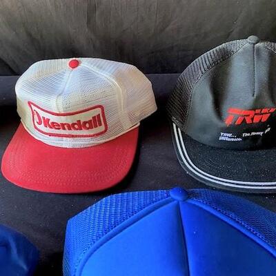 LOT#E176: Vintage Automotive Hats Lot #1
