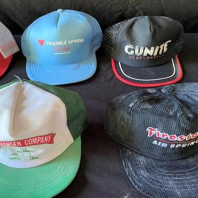 LOT#E177: Vintage Automotive Hats Lot #2