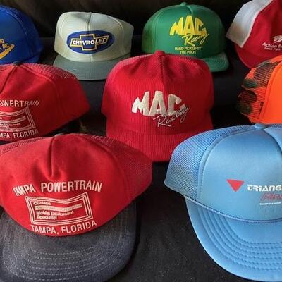 LOT#E177: Vintage Automotive Hats Lot #2