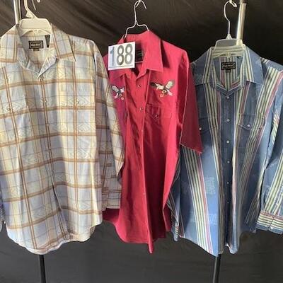 LOT#E188: High Noon Vintage Men's Shirts