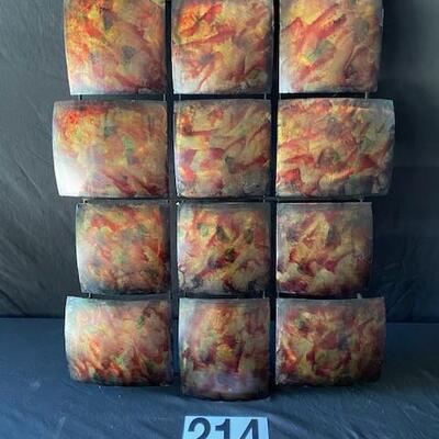 LOT#G214: Polychrome Wall DÃ©cor #1