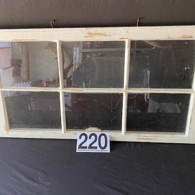 LOT#G220: Vintage Sash  Window Pane