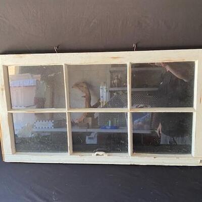 LOT#G220: Vintage Sash  Window Pane
