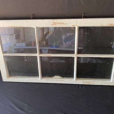 LOT#G220: Vintage Sash  Window Pane