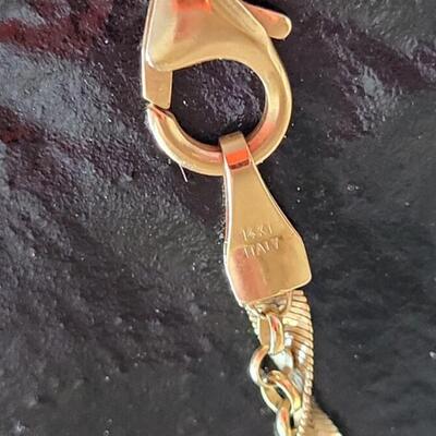 Lot 530: Vintage SILMAR 20.5" Length 14K Yellow Gold Italian Necklace 