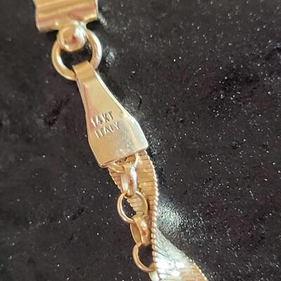 Lot 530: Vintage SILMAR 20.5" Length 14K Yellow Gold Italian Necklace 