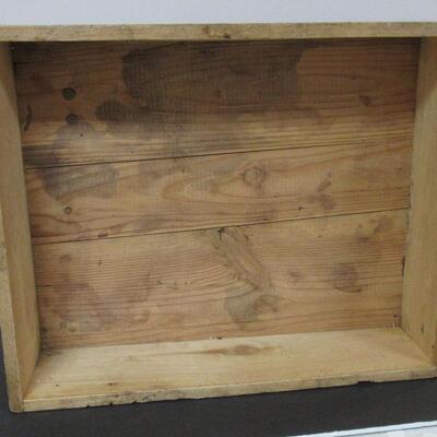 Vintage Lake to Lake Advertising Wood Box