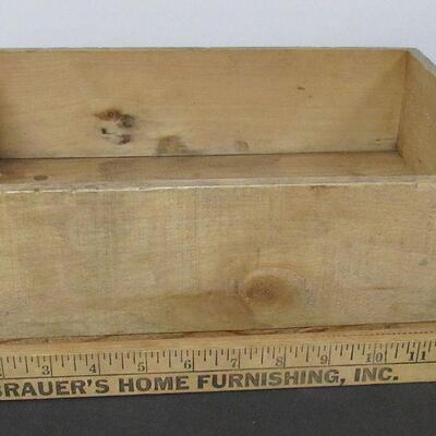 Vintage Lake to Lake Advertising Wood Box