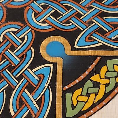 Lot 537: Celtic Art on Papyrus (no glass on frame)