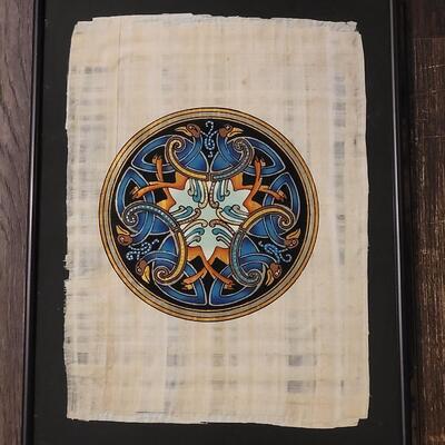 Lot 538: Celtic Artwork on Papyrus 