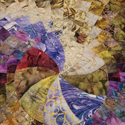 Lot 555: Original Quilted Artwork by Trish Morris 