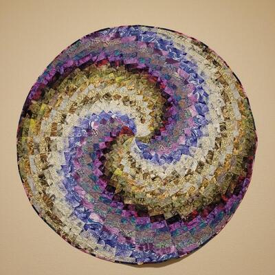 Lot 555: Original Quilted Artwork by Trish Morris 