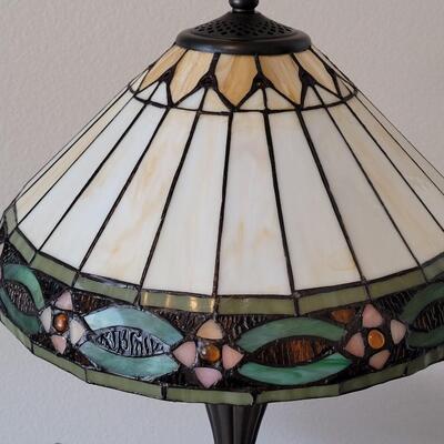 Lot 558: Tania Bricel 'Tiffany style' Lamp