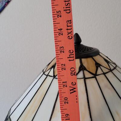 Lot 558: Tania Bricel 'Tiffany style' Lamp