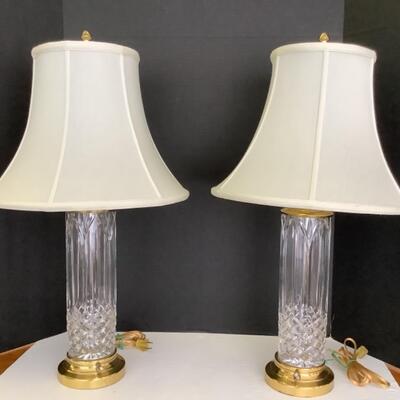 394. Pair of Waterford Lamps ( ? )