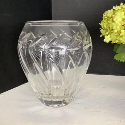 396 Floral Bouquet & Crystal Vase 