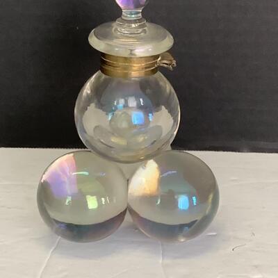 397. Vintage Victorian Cannonball Ink Well 