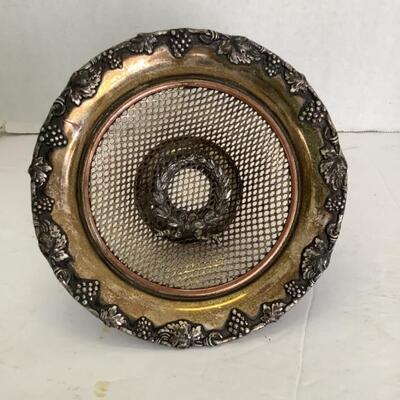398. Millefiori Handkerchief Bowl & Reticulated Plated Pedestal Bowl