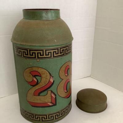 406. Antique Painted Can 