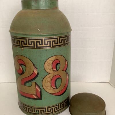 406. Antique Painted Can 