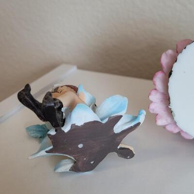 Lot 569: Dancing Fairy and (2) Sitting Fairies