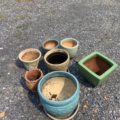 416. Ceramic Flower Pot Lot 