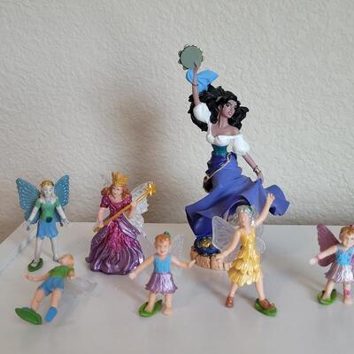 Lot 573: Little Plastic Fairies and Disney Hunchback of Notre Dame Figure