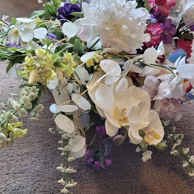 Lot 579: Container of Spring Faux Flowers 