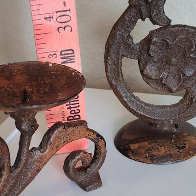 Lot 580: Metal Candle Holders
