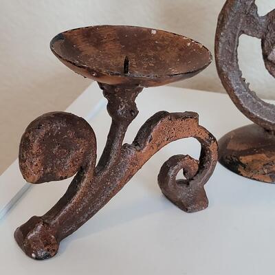 Lot 580: Metal Candle Holders