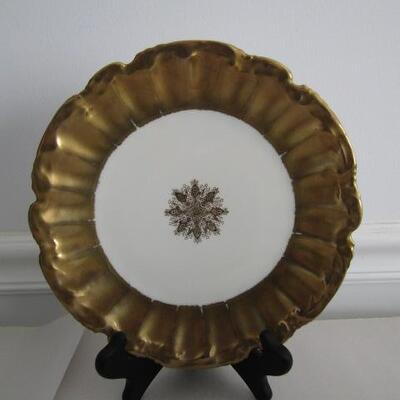 11 Nathan Straus & Sons Limoges Scalloped Edge Plates (9