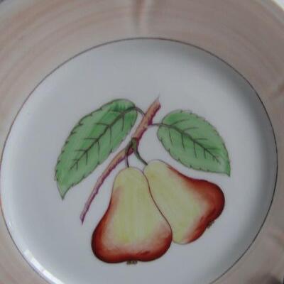 Group of Hand Painted Fruit Theme Plates (Approx 8 1/4