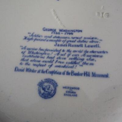 Wedgwood Collectible Plates- George and Martha Washington and Mt. Vernon (9 1/4