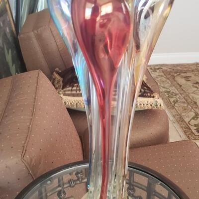 Signed Ion Tamaian Art Glass 