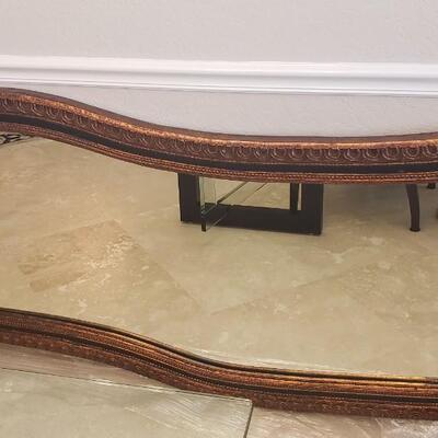 Art Deco Wood Carved Mirror