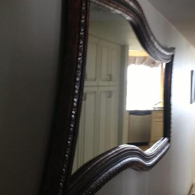 Art Deco Wood Carved Mirror