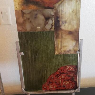 3 Glass Piece Italian Artwork