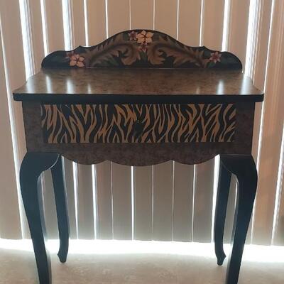 Anita Rosenburg Signed Wood Small Table