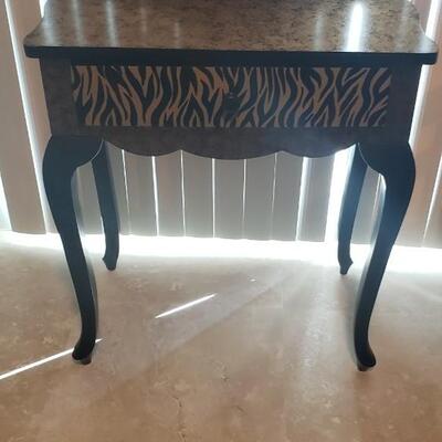 Anita Rosenburg Signed Wood Small Table