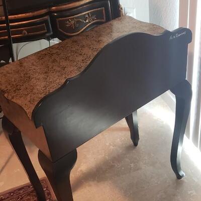 Anita Rosenburg Signed Wood Small Table