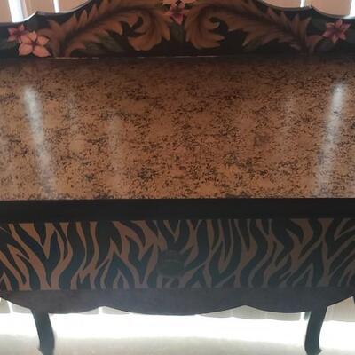 Anita Rosenburg Signed Wood Small Table