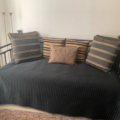 Trundle Bed with Mattresses and Pads and Pillows