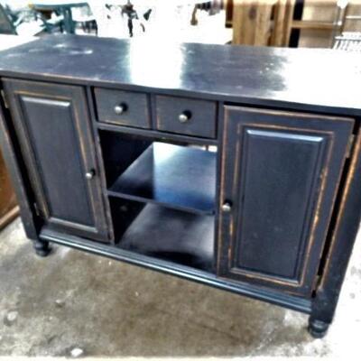 Country Farmhouse Design Double Sided Kitchen Island- 56