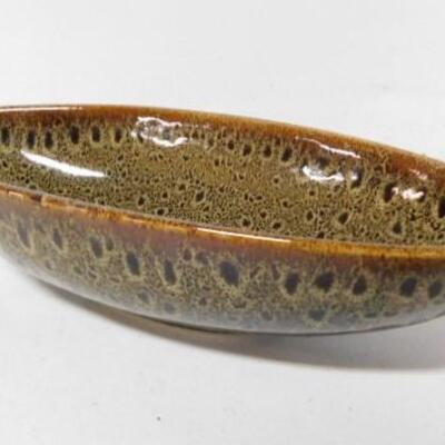 Vintage Drip Glaze Pottery Bowl