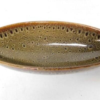 Vintage Drip Glaze Pottery Bowl