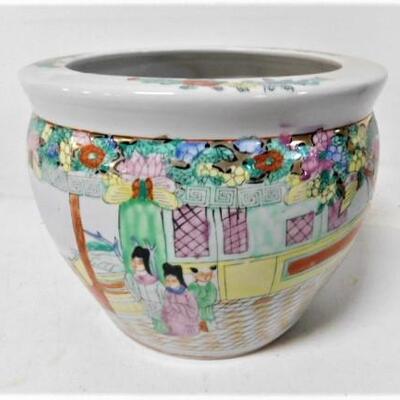 Chinoiserie Ceramic Planter Pot 