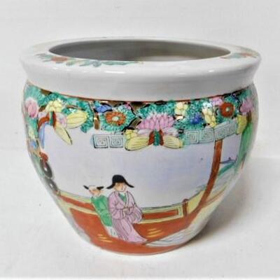 Chinoiserie Ceramic Planter Pot 